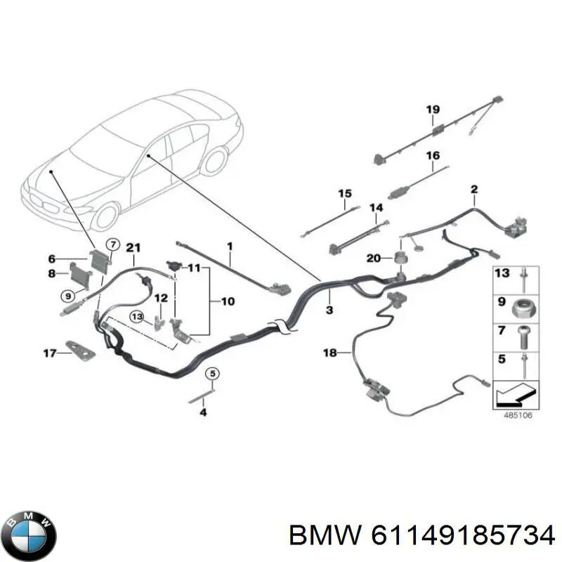 Аккумулятор автомобильный BMW 61149185734 цена, от 6.21 USD
