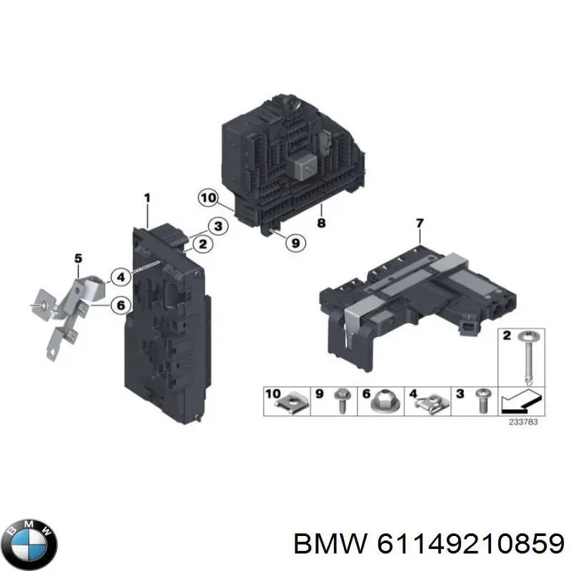 61149210859 BMW Монтажный блок предохранителей