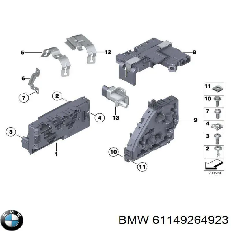 Коробка предохранителей BMW 61149264923 цена, от 8.47 USD