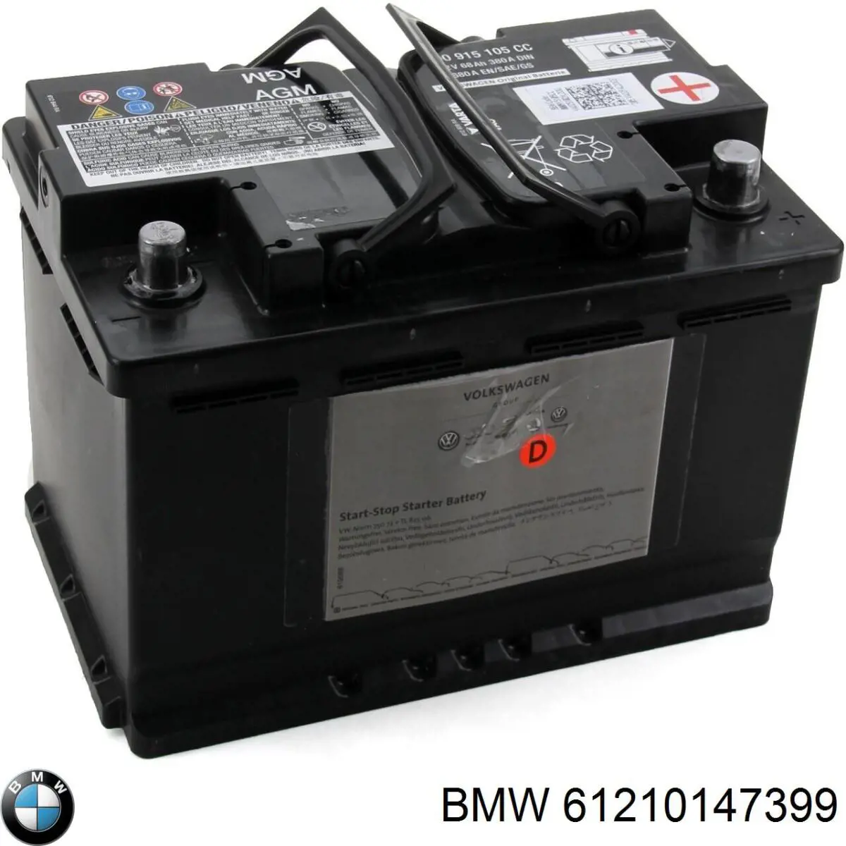 Аккумулятор автомобильный BMW 61210147399 цена, от 131.50 USD