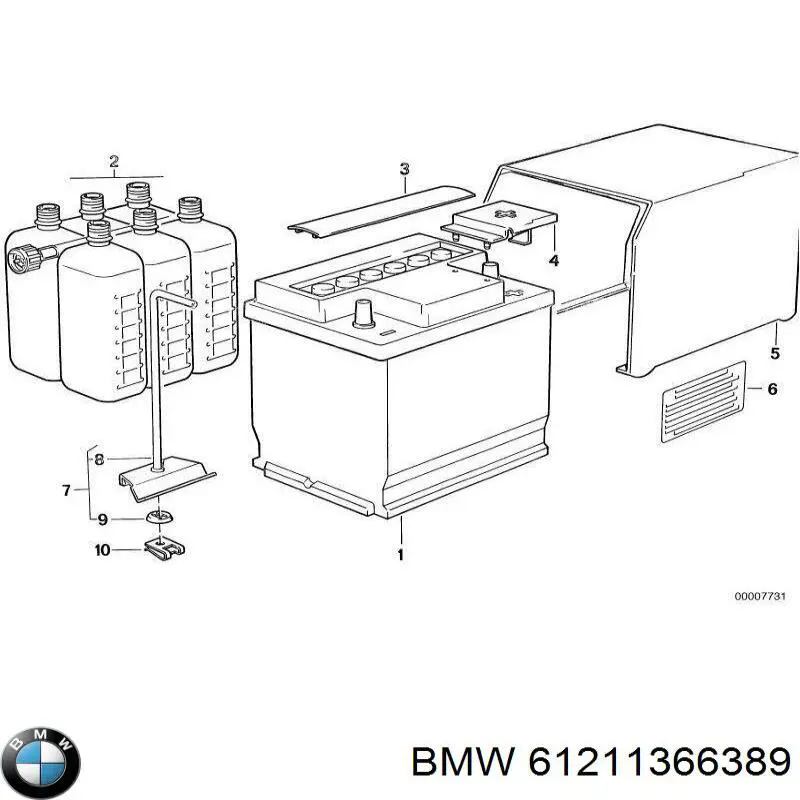 Закладная гайка под саморез 61211366389 BMW