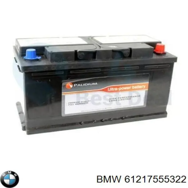 Аккумулятор автомобильный BMW 61217555322 цена, от 126.17 USD