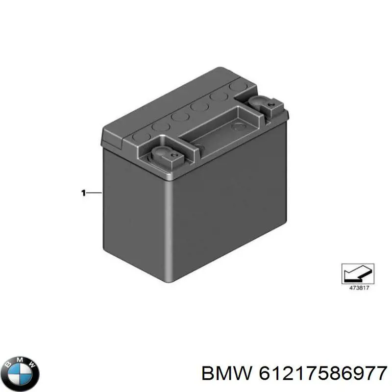 Аккумулятор BMW 61217586977