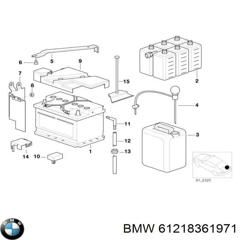 61218361971 BMW 