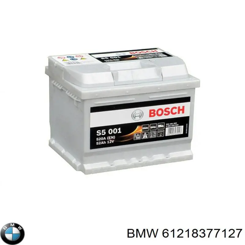 Купить Купить Аккумулятор BMW Емкость 61А/ч Напряжение 12В 61218377127