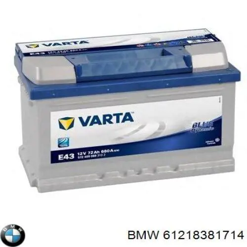 Авто аккумулятор БМВ 71 А/ч 12 В (61218381714)