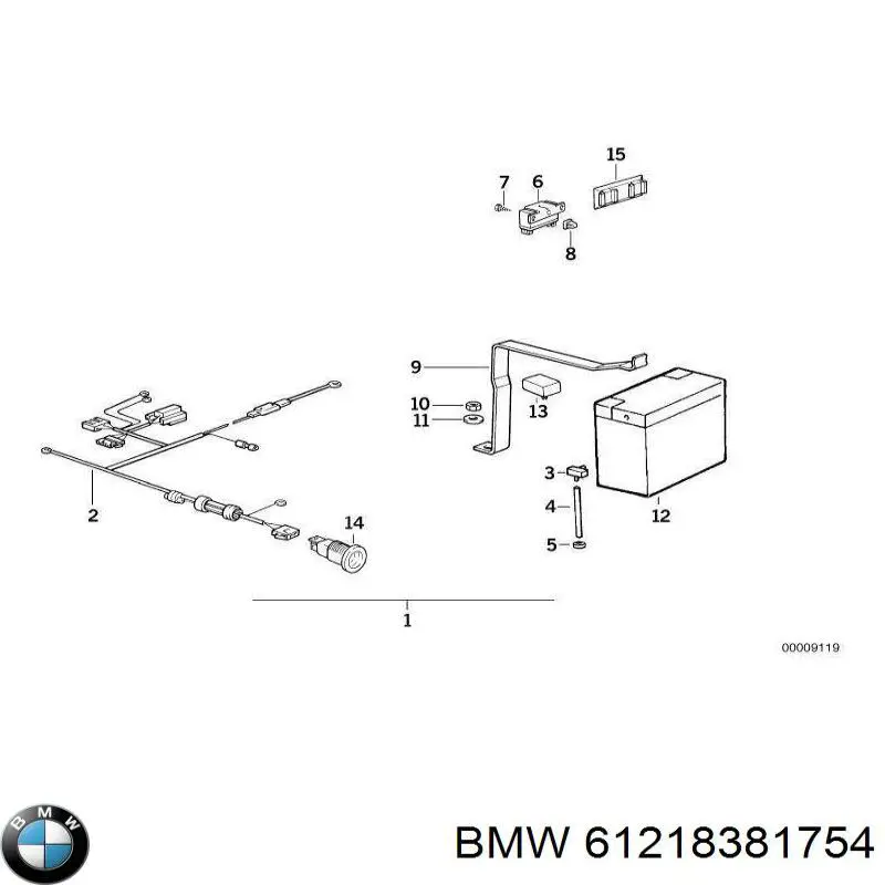 Аккумулятор автомобильный BMW 61218381754 цена, от 129.08 USD