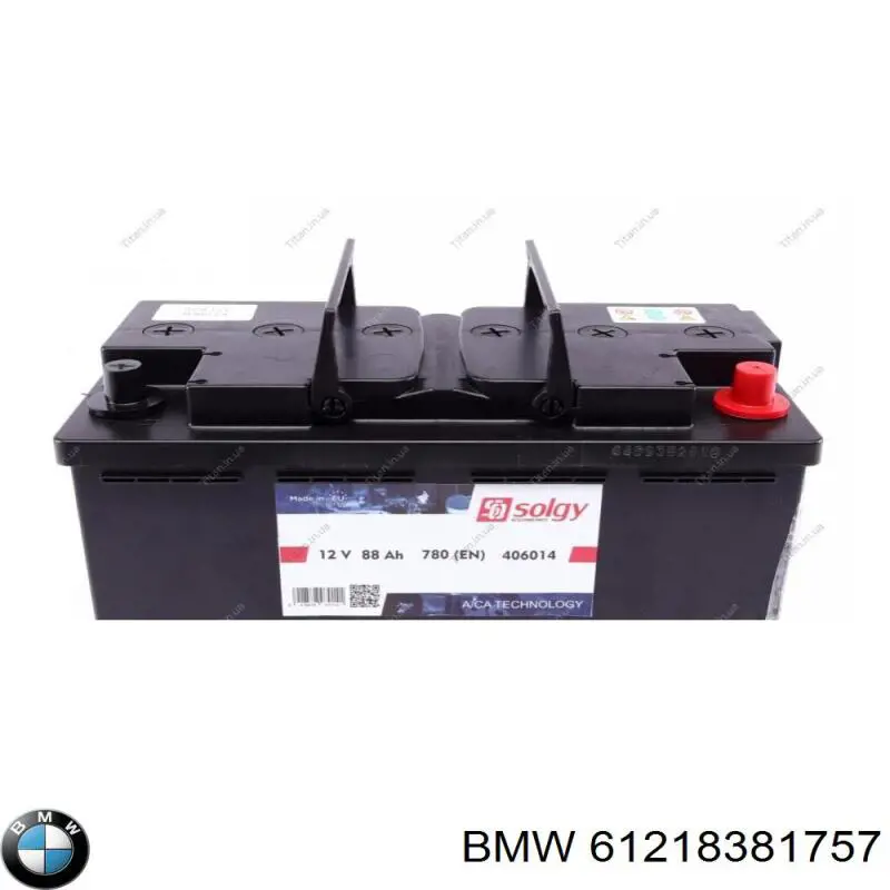 Аккумулятор автомобильный BMW 61218381757 цена, от 132.80 USD