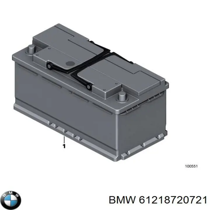 Аккумулятор BMW 61218720721