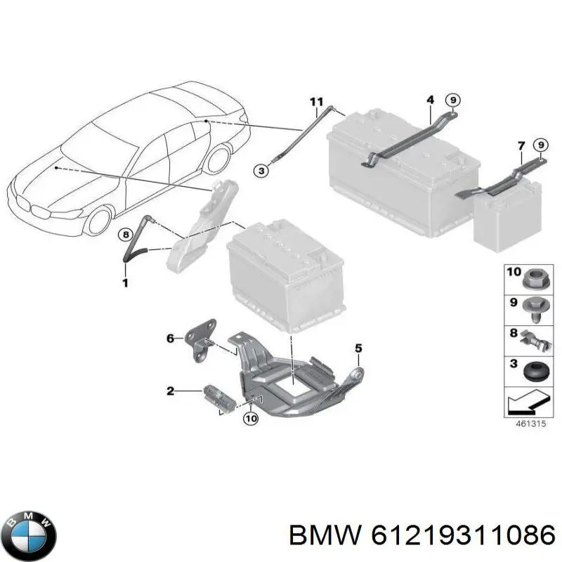 61219311086 BMW 
