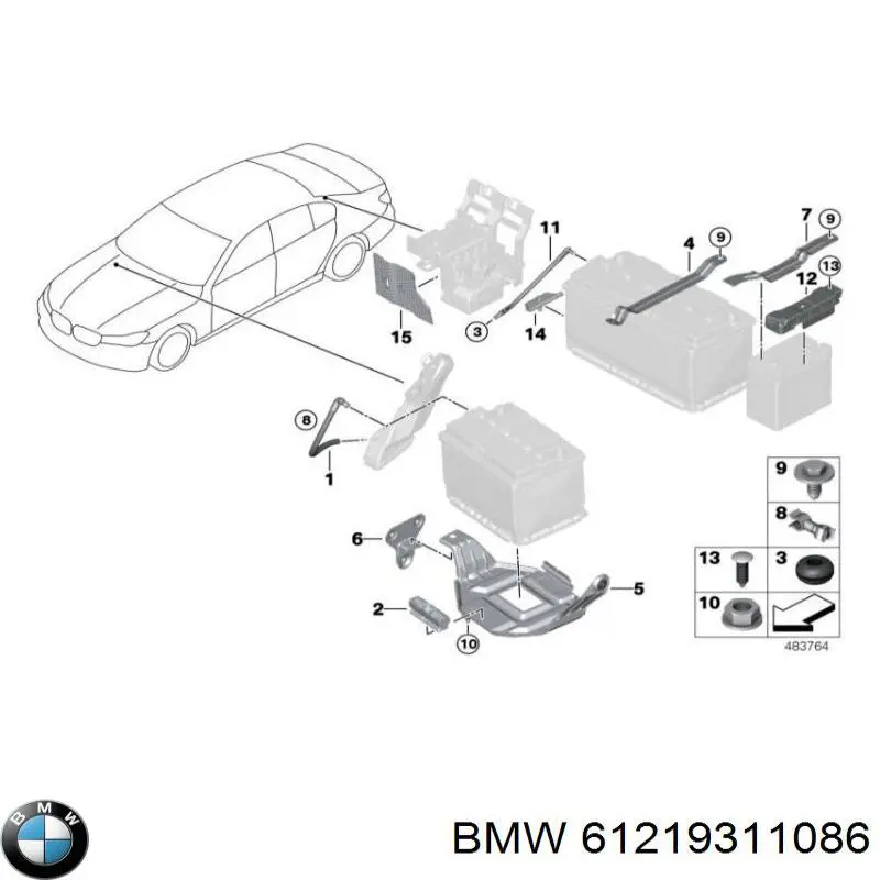  BMW 61219311086 цена, от 7.05 USD