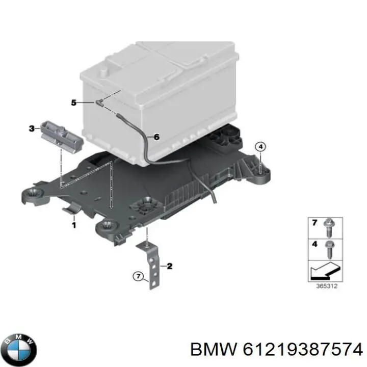 61219387574 BMW 