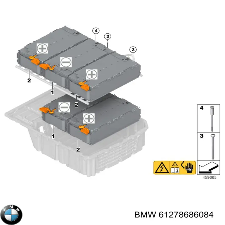 Módulo de bateria recarregável de carro elétrico para BMW 2 (F45)