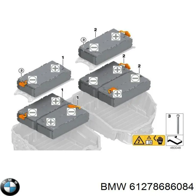 61278686084 BMW Módulo de batería para vehículos eléctricos original y equivalente