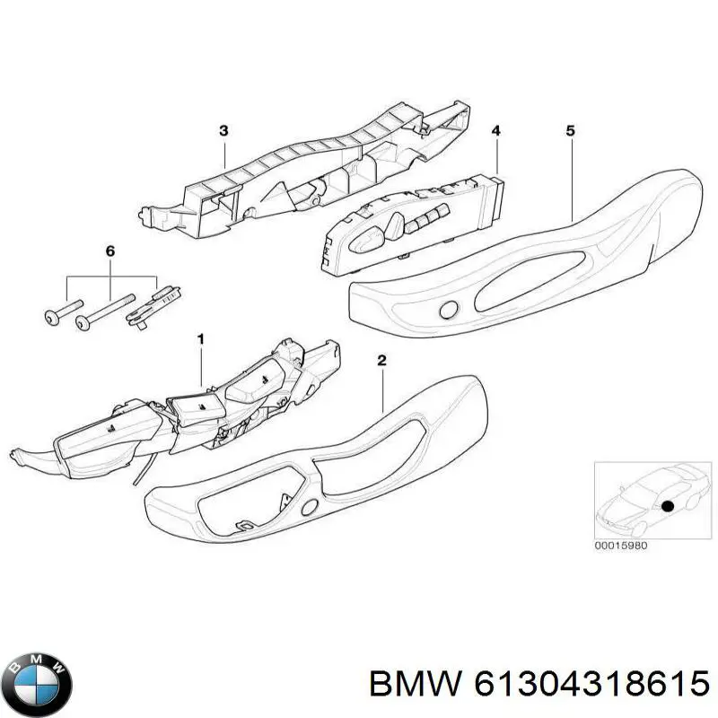 52108245383 BMW блок кнопок механизма регулировки сиденья левый