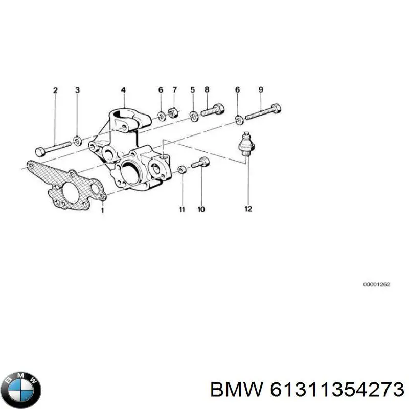 61311354273 BMW датчик давления масла
