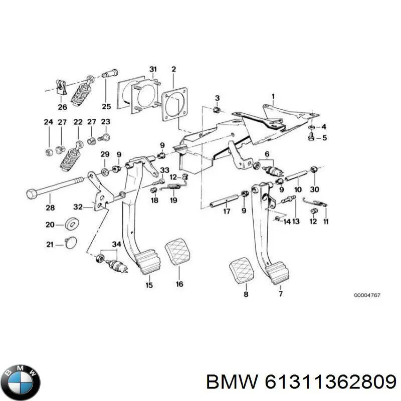 61311362809 BMW датчик включения стопсигнала