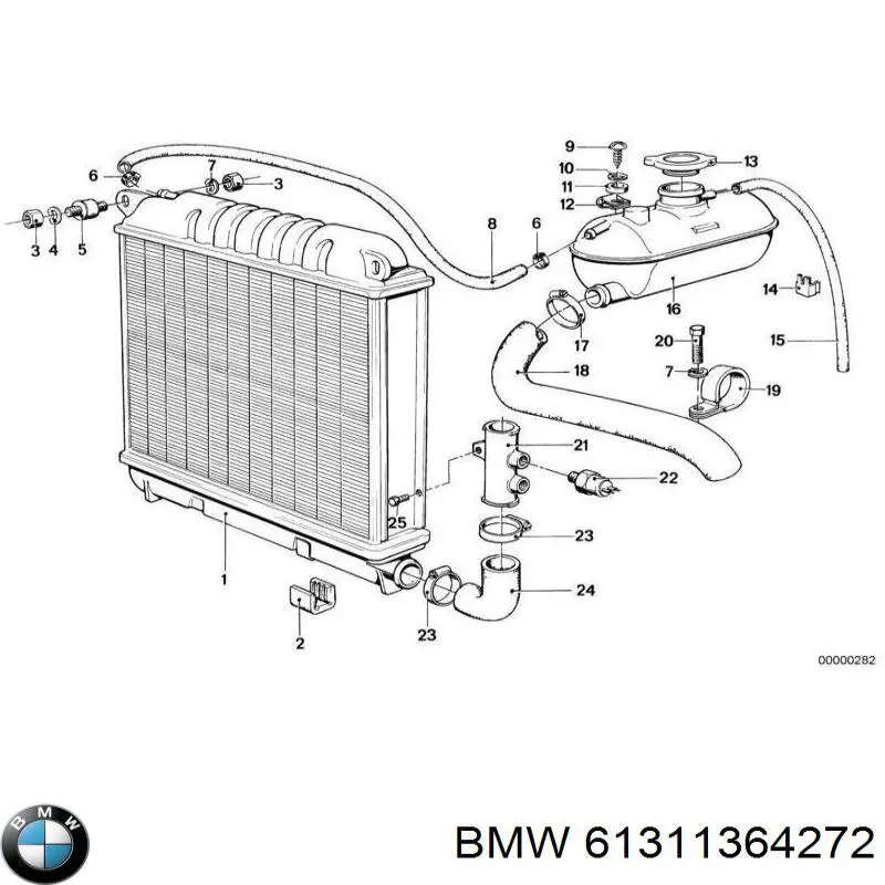 Датчик температуры радиатора BMW 61311364272 цена, от 9.84 USD