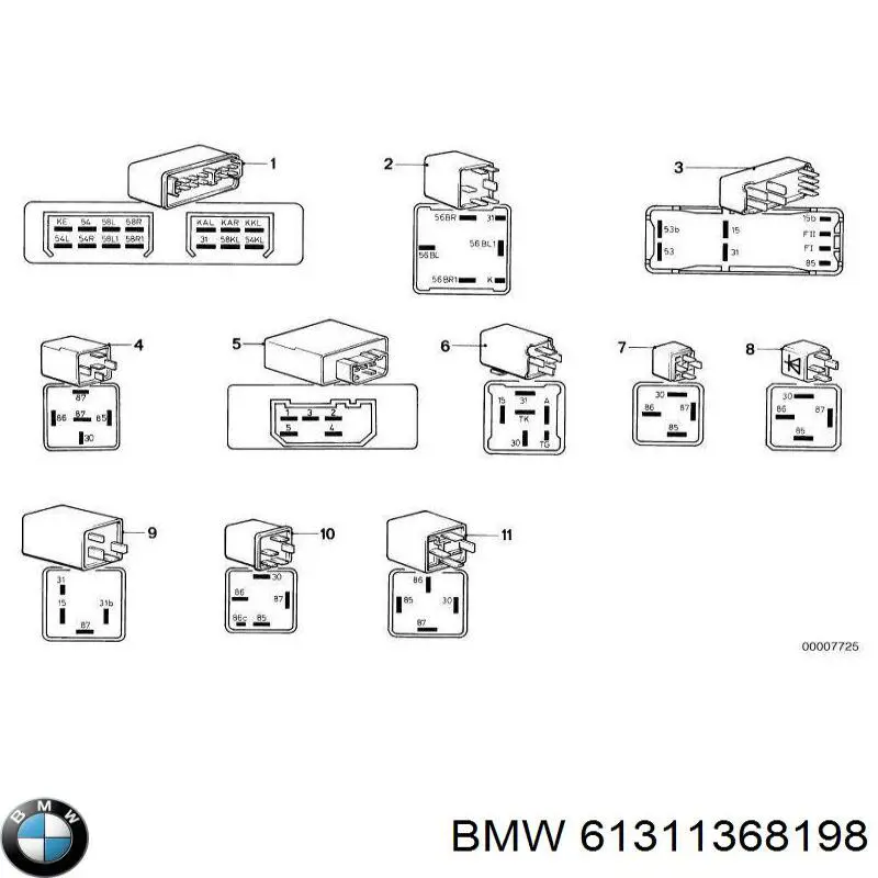  BMW 61311368198 цена, от 38.01 USD
