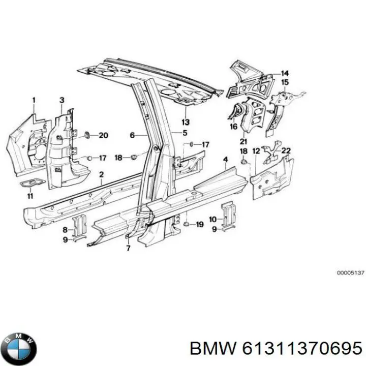  BMW 61311370695 цена, от 17.67 USD
