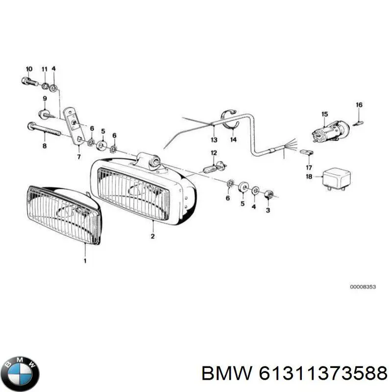 61311373588 BMW реле вентилятора