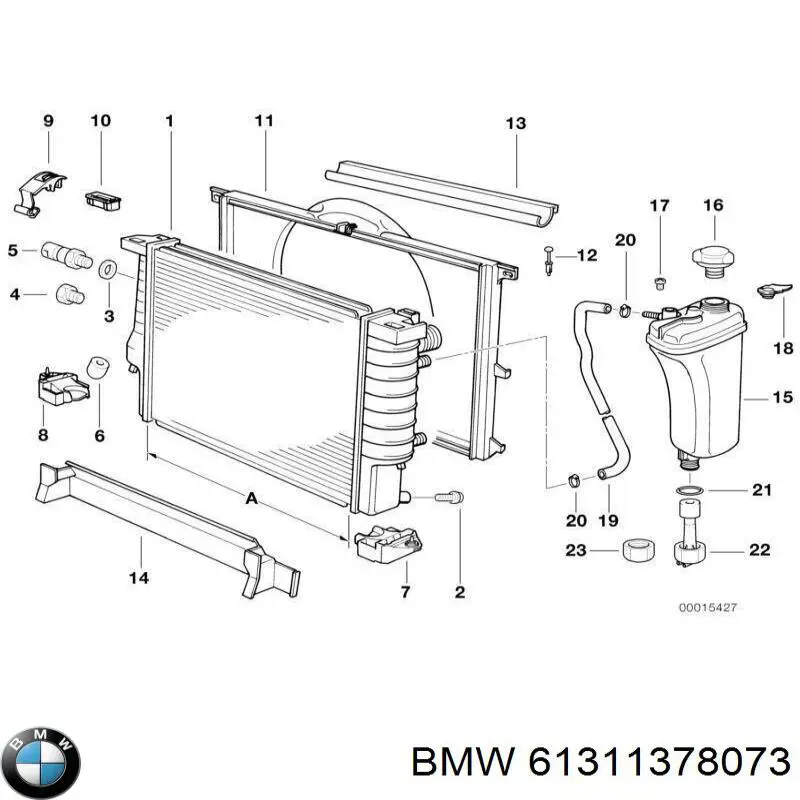 Датчик температуры радиатора BMW 61311378073 цена, от 21.42 USD