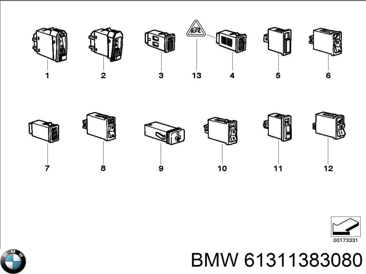 61311383080 BMW 