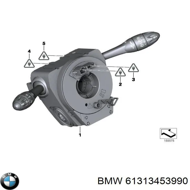 61313451891 BMW comutador instalado na coluna da direção, montado