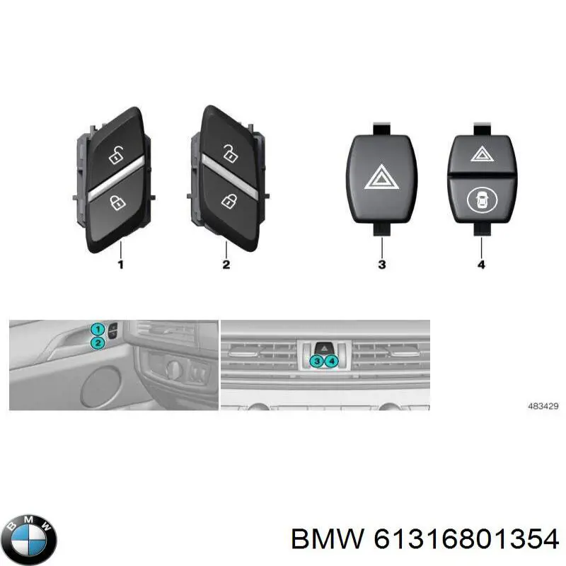 61316801354 BMW 