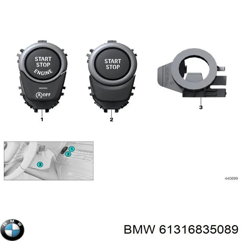 61316835089 BMW 