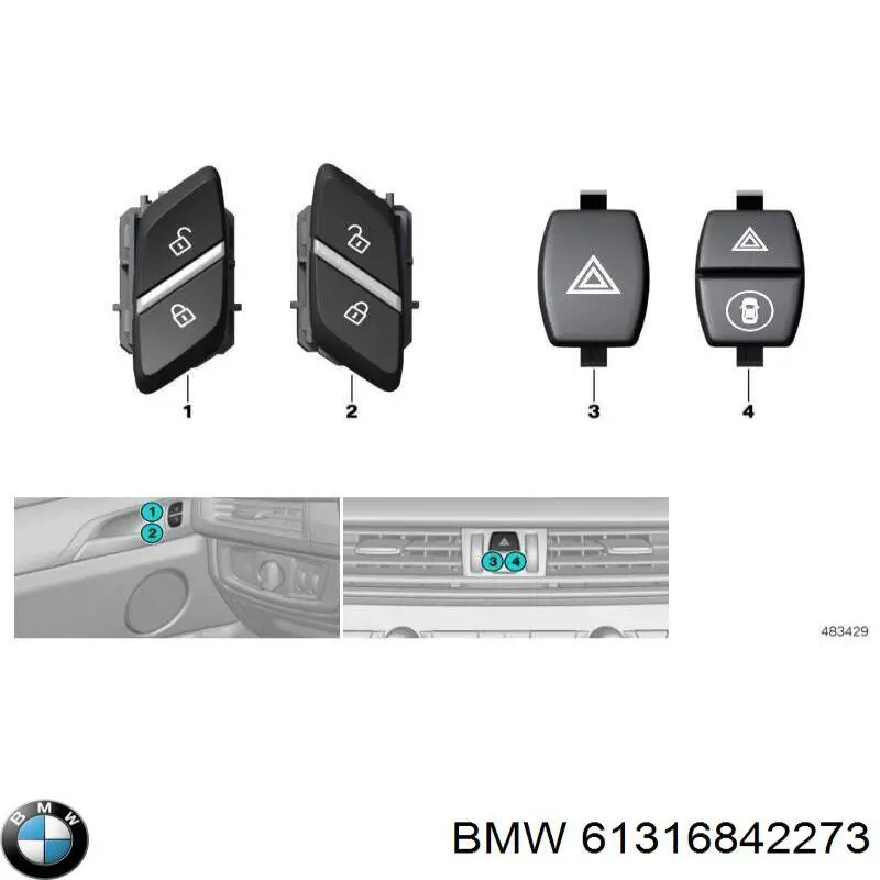 61316842273 BMW 