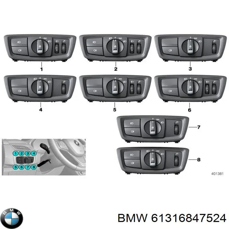  BMW 61316847524 цена, от 63.77 USD