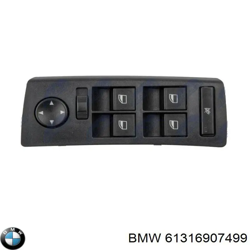 Кнопочный блок управления стеклоподъемником передний левый 6907499 BMW