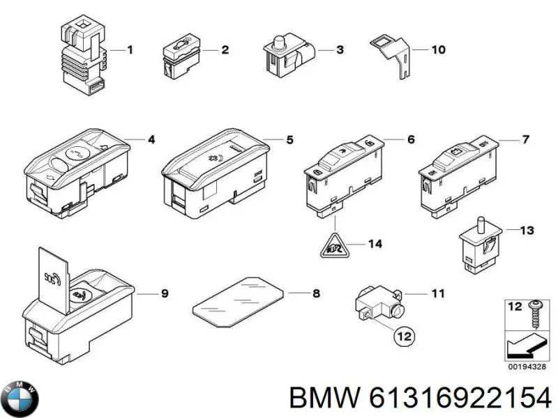 61316904292 BMW 