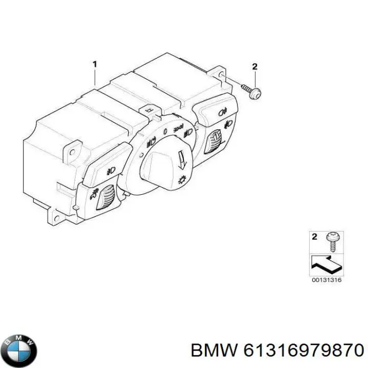  BMW 61316979870 цена, от 31.67 USD