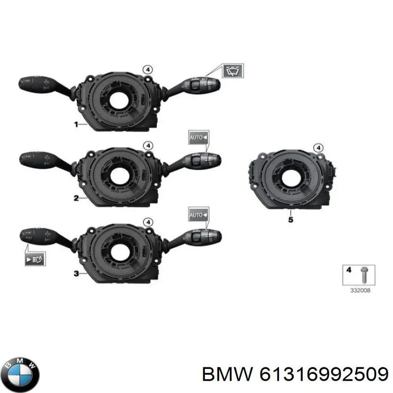 Шлейф руля 61316992509 BMW