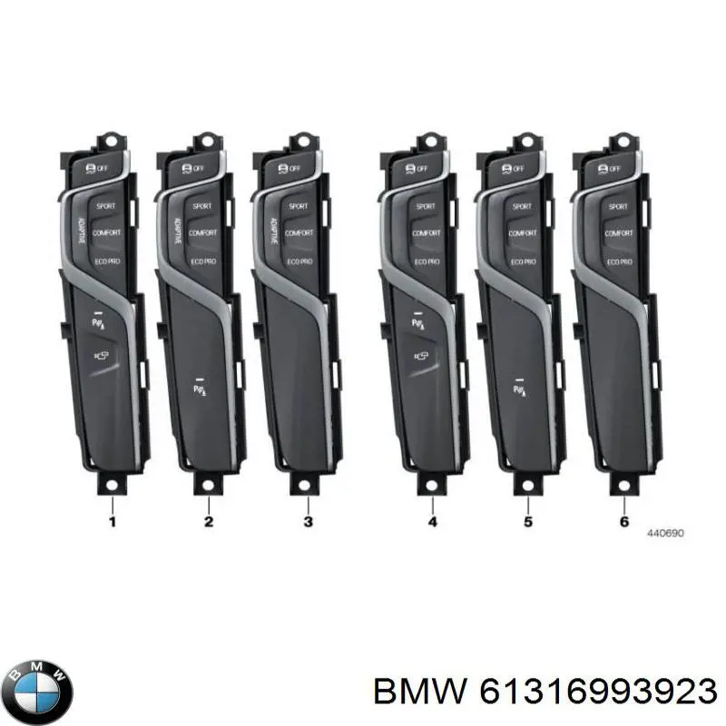 Блок кнопок центральной консоли BMW 61316993923 цена, от 31.64 USD
