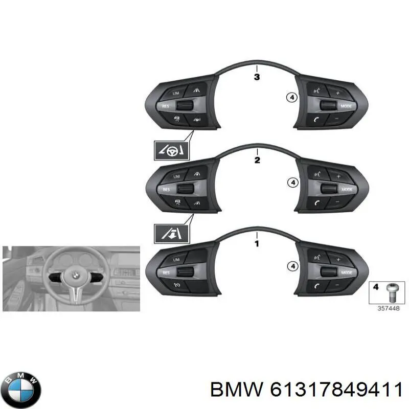 61317849411 BMW 