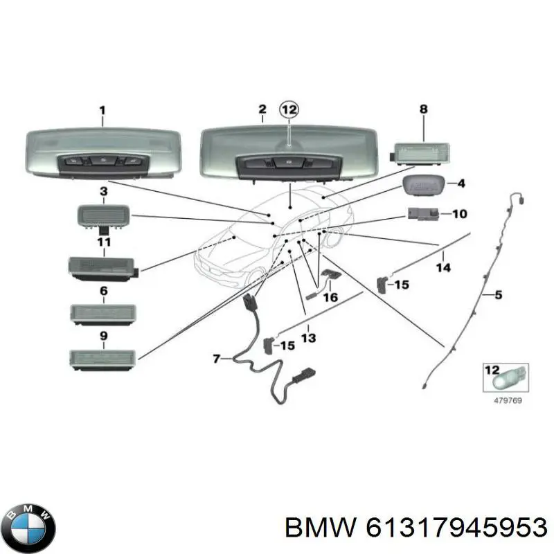 Купить 61317945953 BMW 