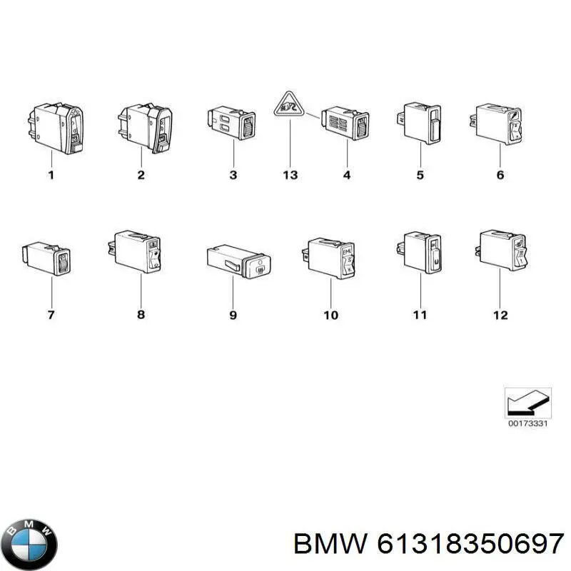 Переключатель подрулевой левый на BMW 5 (E34) купить.