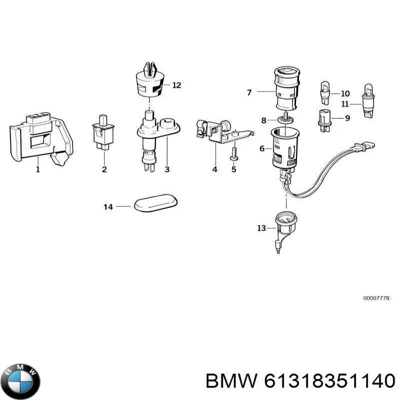61318351140 BMW 