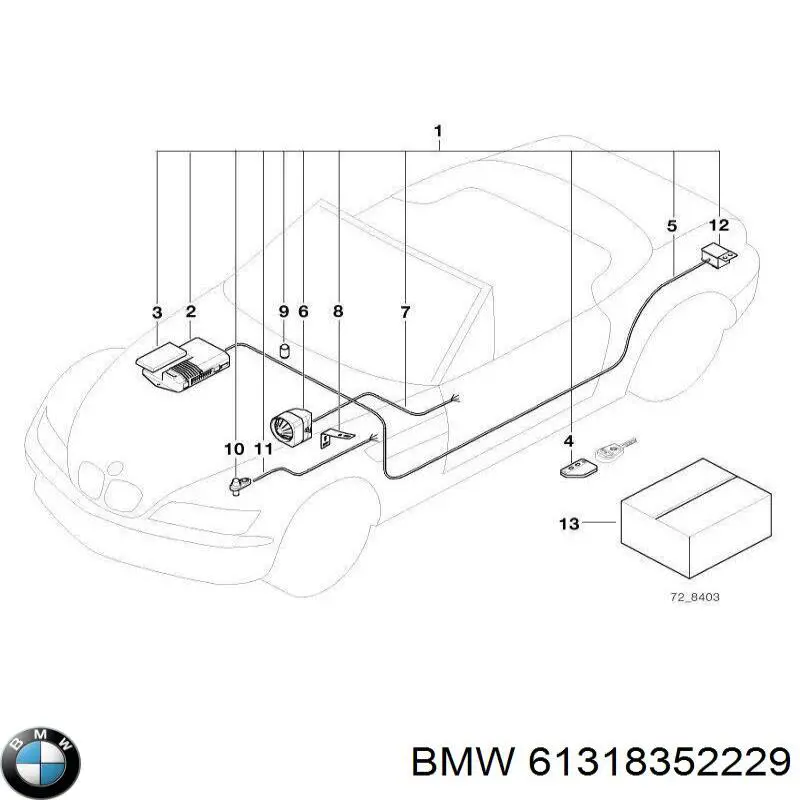  Переключатель управления люком BMW 1 