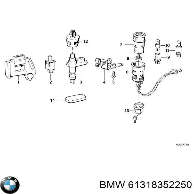  BMW 61318352250 цена, от 13.94 USD