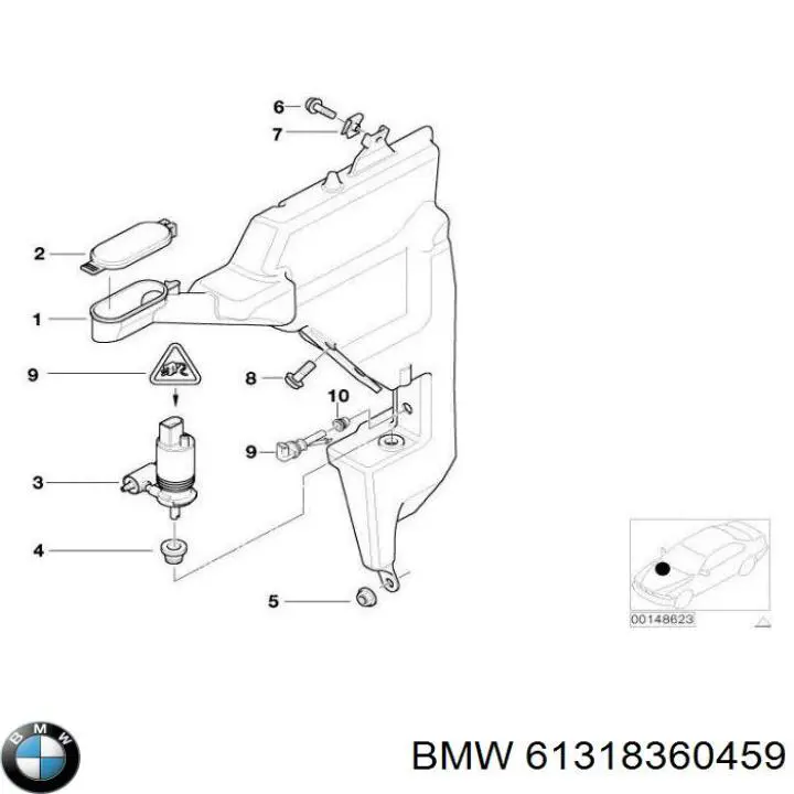 Купить 61318360459 BMW Датчик уровня омывающей жидкости