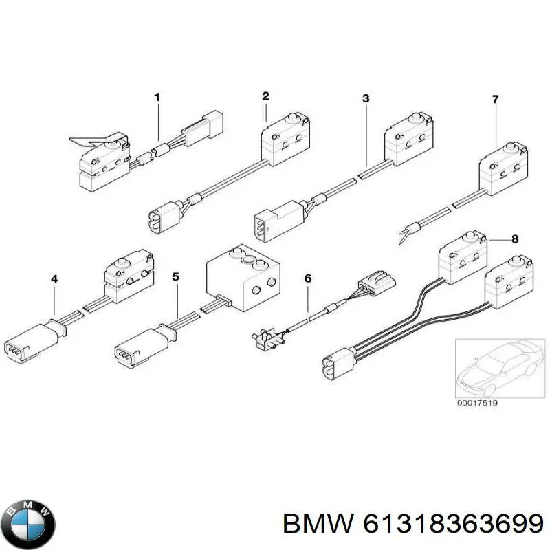 61318363699 BMW 