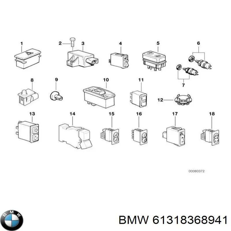  BMW 61318368941 цена, от 2.82 USD