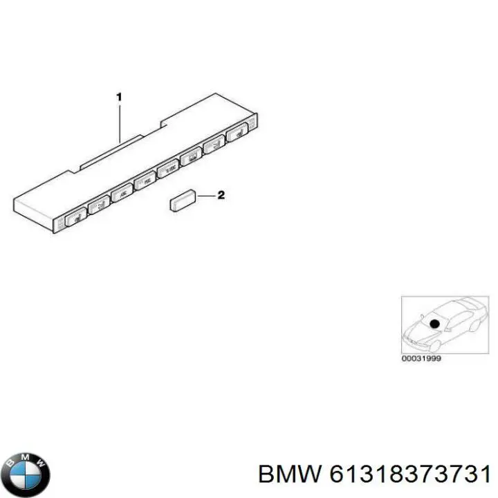 Блок кнопок центральной консоли BMW 61316927052 цена, от 8.47 USD