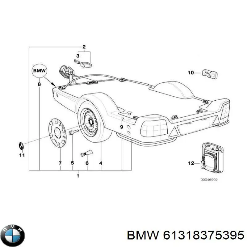 Переключатель управления круиз контролем 61318375395 BMW