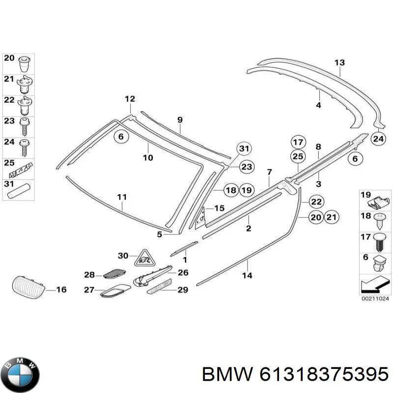 Купить 61318375395 BMW Переключатель управления круиз контролем