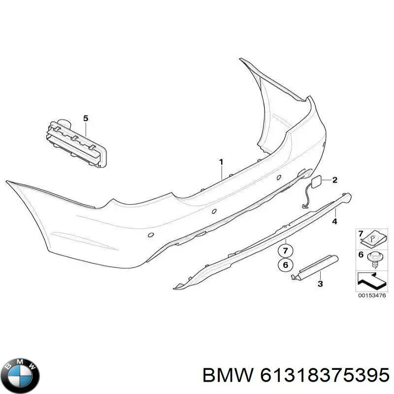 Переключатель управления круиз контролем 61318375395 BMW